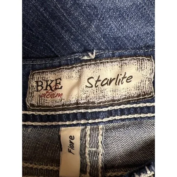 BKE Starlite Mid Rise Denim Blue Jeans Cut Off Pants Women's Size 28 - Picture 10 of 13